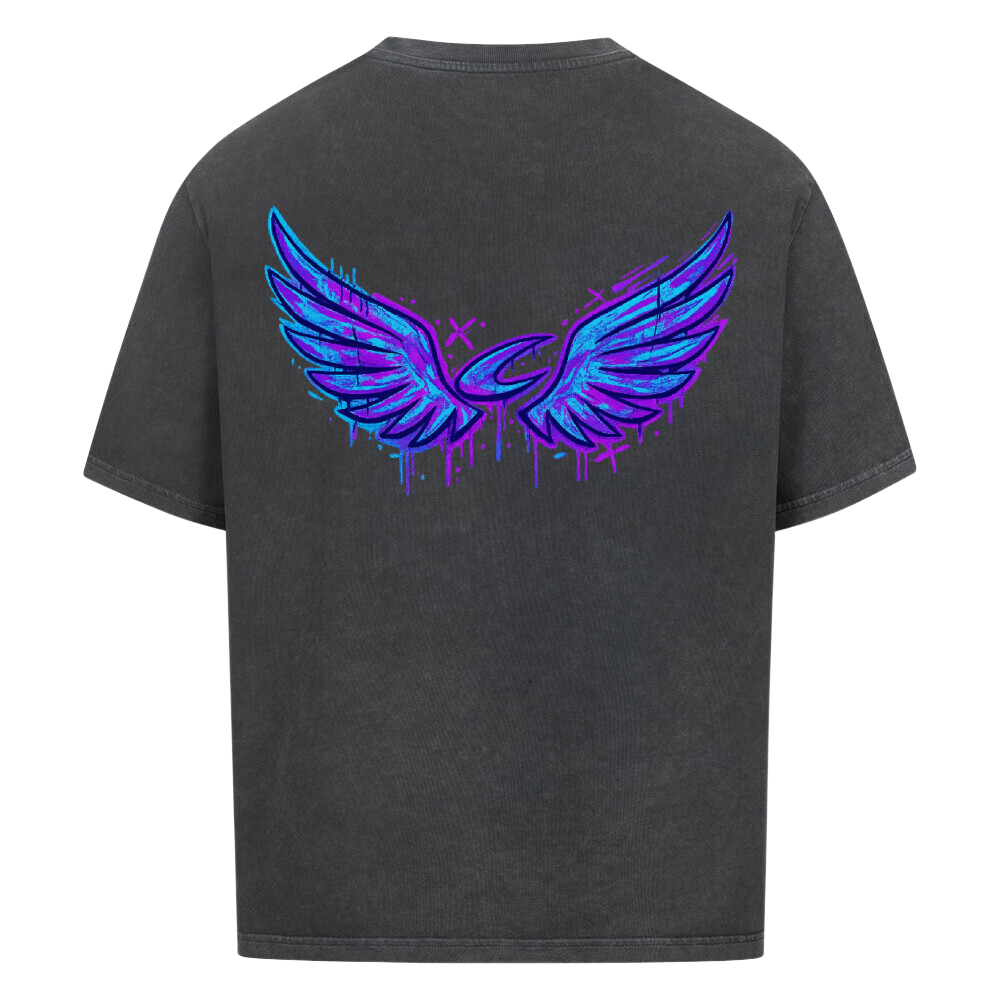 Oversized Shirt - Graffiti Wings